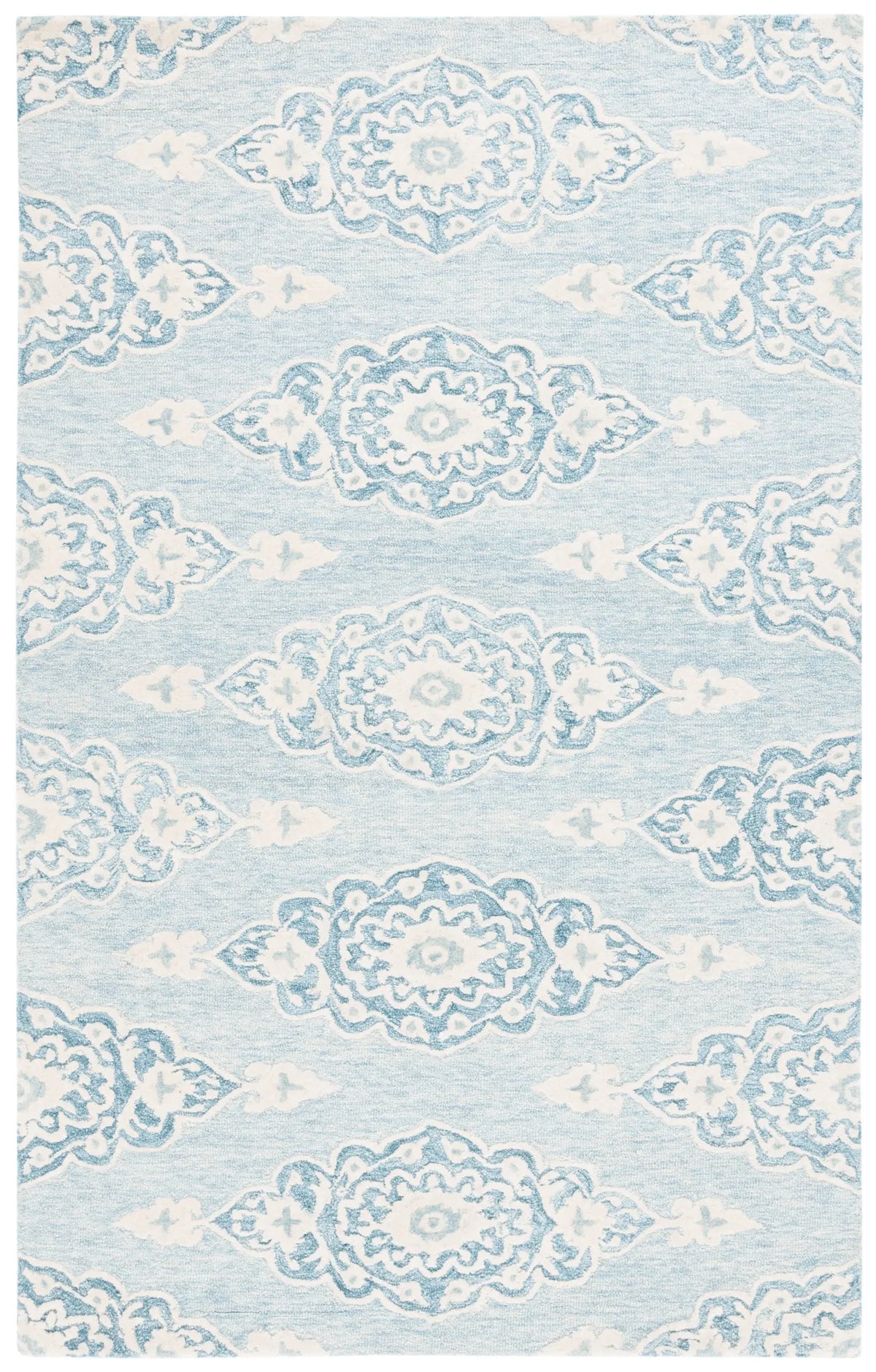 Safavieh Ebony 4'-0" x 6'-0" Rug in Ivory / Light Blue