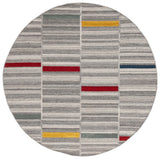 Safavieh Kilim 6'-0" x 6'-0" Rug in Ivory / Grey