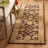 Safavieh Classic 2'-3" x 10'-0" Rug in Burgundy / Gold