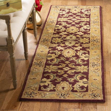 Safavieh Classic 2'-3" x 10'-0" Rug in Burgundy / Gold