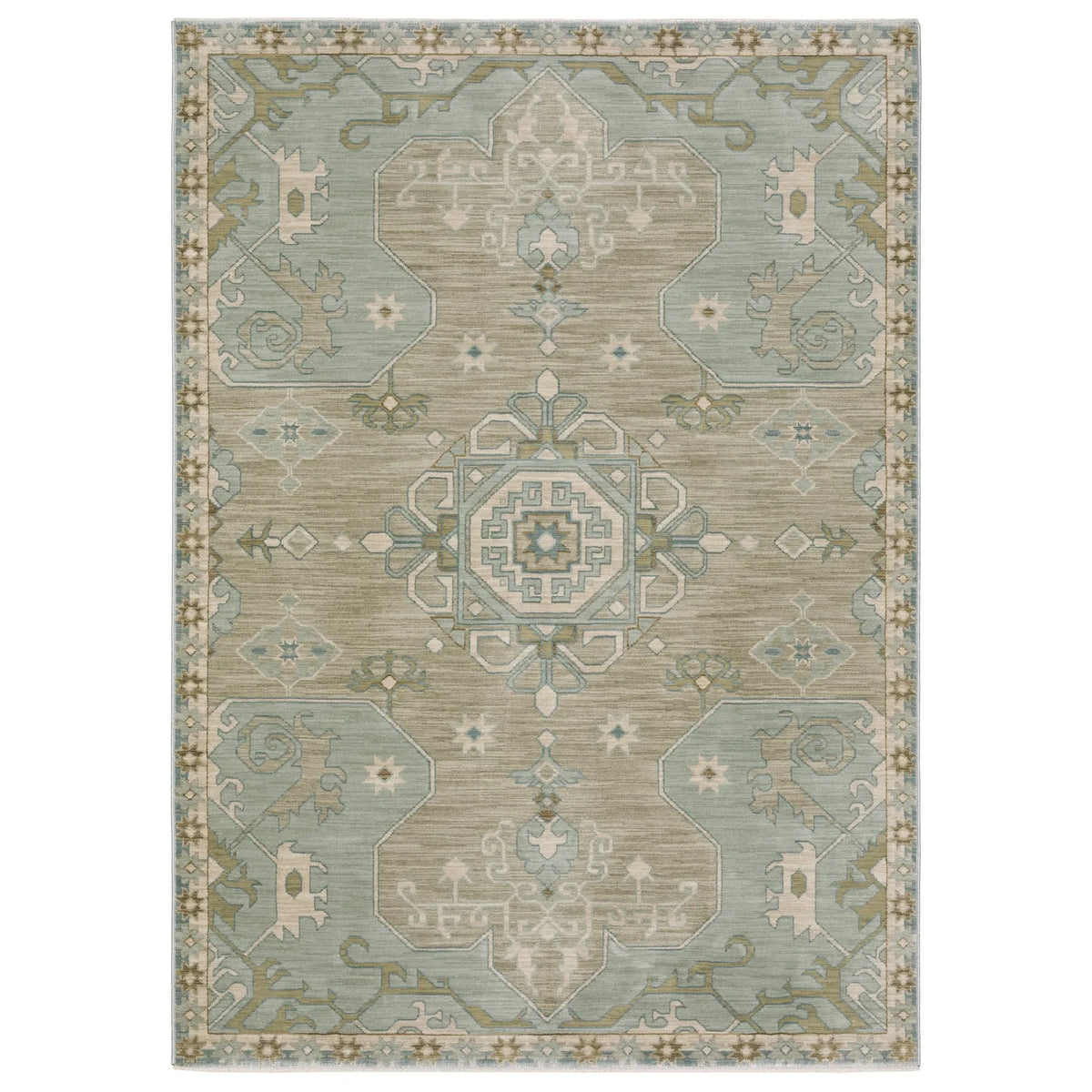 Oriental Weavers Sphinx Maeve MAE12 Blue Rugs - main flat