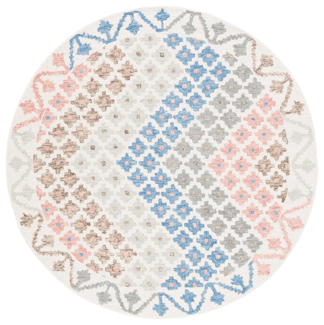 Safavieh Metro 6'-0" x 6'-0" Rug in Ivory / Blue