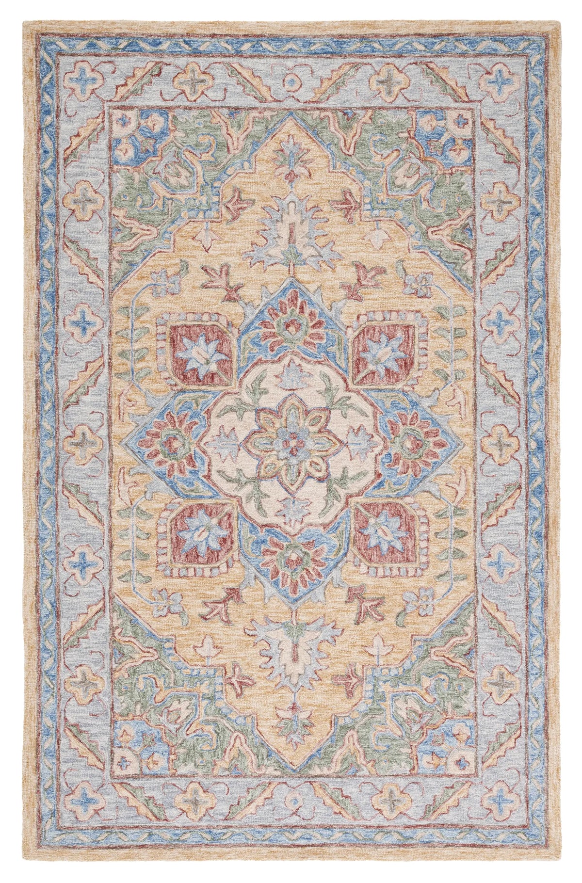 Safavieh Metro 4'-0" x 6'-0" Rug in Yellow / Rust