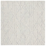 Safavieh Micro-Loop 5'-0" x 5'-0" Rug in Ivory / Light Blue