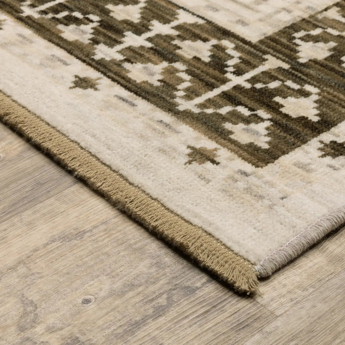 Oriental Weavers Sphinx Acacia ACA02 Brown Rugs - corner detail