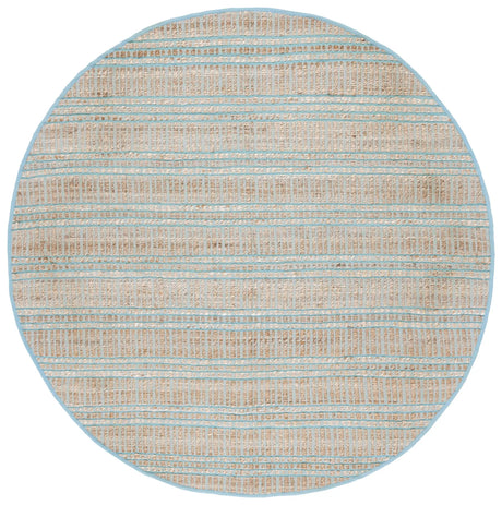 Safavieh Natural Fiber 7'-0" x 7'-0" Rug in Teal / Natural