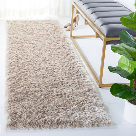 Safavieh Shag 2'-3" x 8'-0" Rug in Dark Beig