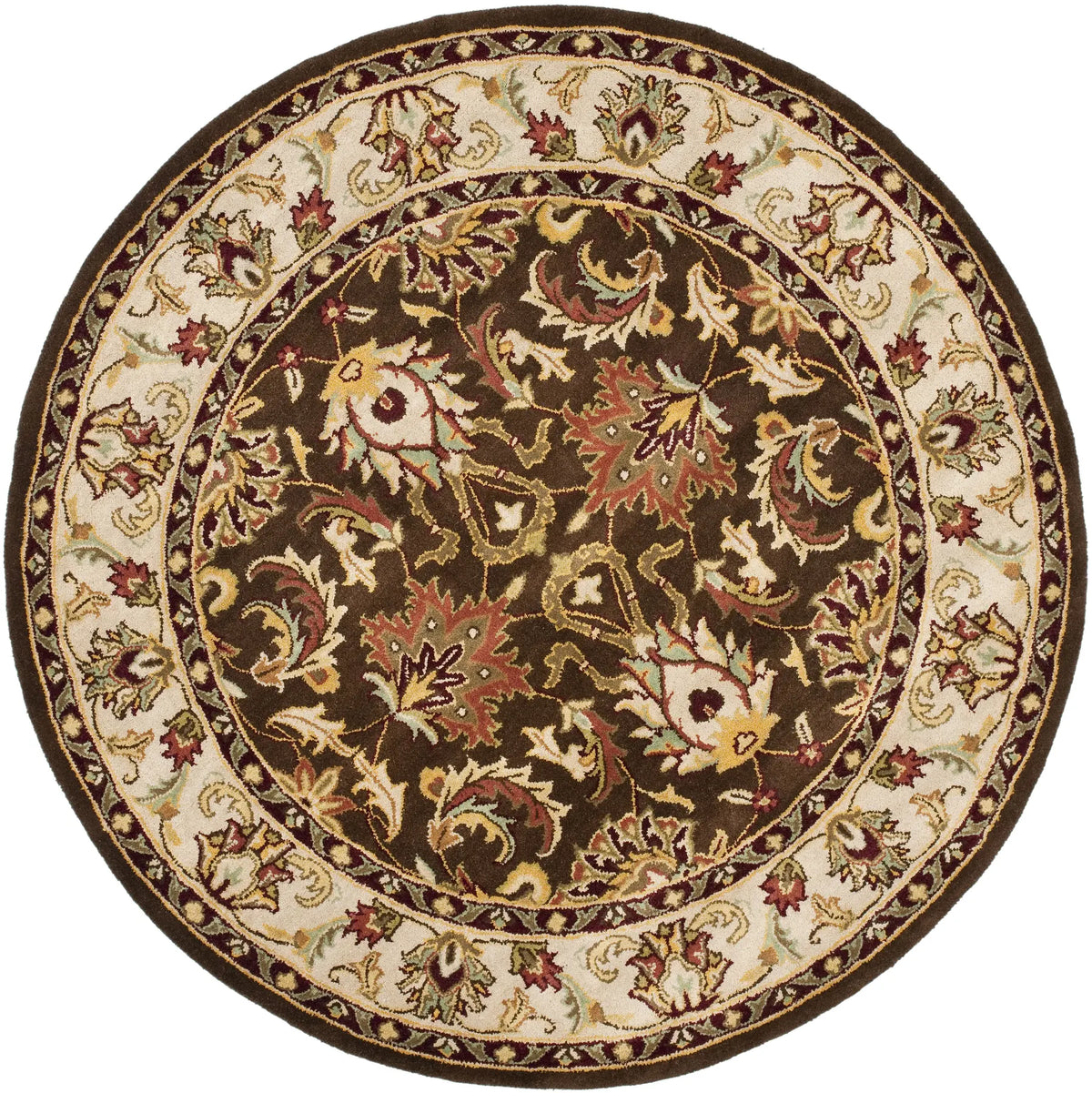 Safavieh Heritage 6'-0" x 6'-0" Rug in Brown / Beige