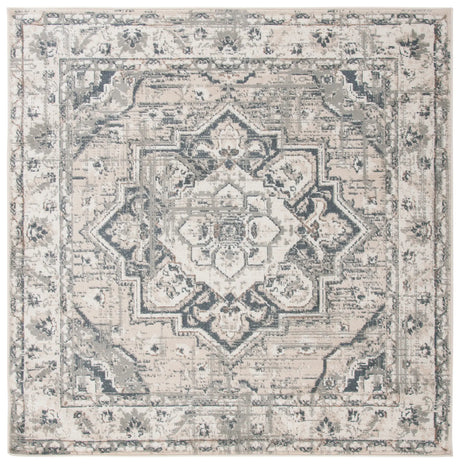 Safavieh Pyramid 6'-7" x 6'-7" Rug in Ivory / Grey
