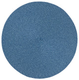 Safavieh Braided 3'-0" x 3'-0" Rug in Navy