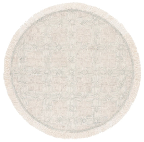 Safavieh Ikat 6'-0" x 6'-0" Rug in Ivory / Light Blue