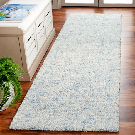 Safavieh Abstract 2'-3" x 7'-0" Rug in Light Blue / Ivory