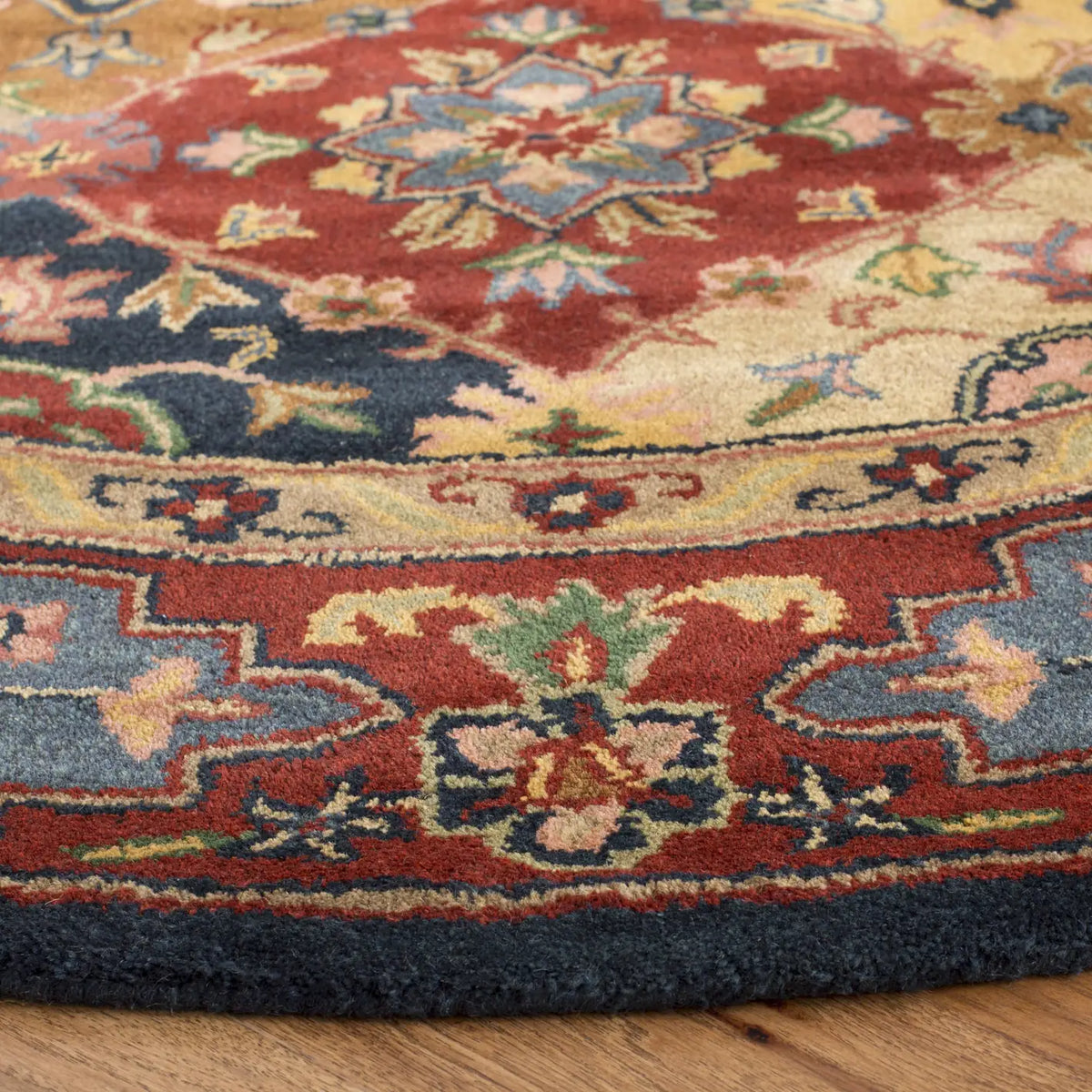 Safavieh Heritage 6'-0" x 6'-0" Rug in Red / Multi