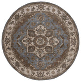 Safavieh Royalty 7'-0" x 7'-0" Rug in Light Blue / Beige