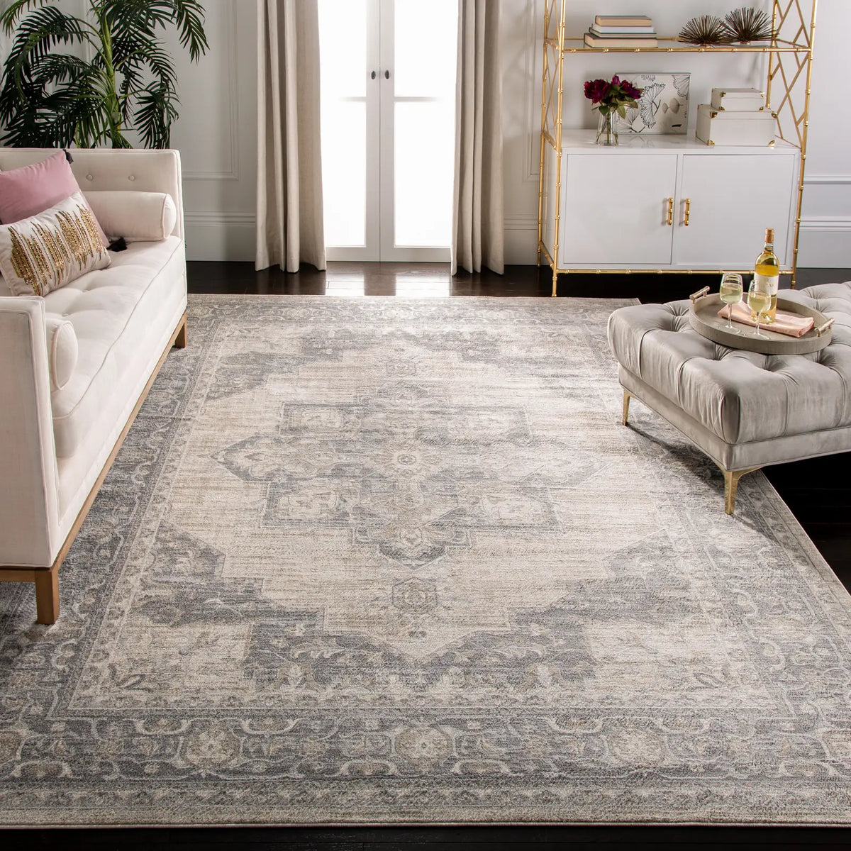 Safavieh Brentwood 10'-0" x 13'-0" Rug in Cream / Grey