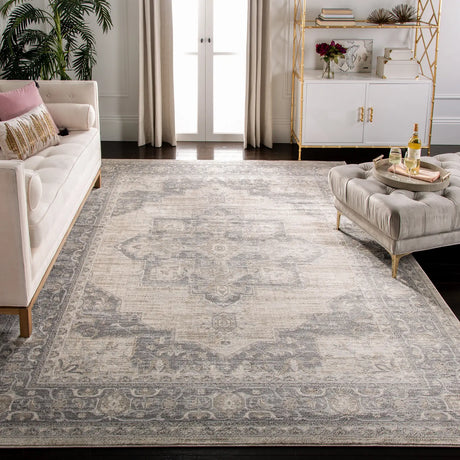 Safavieh Brentwood 10'-0" x 13'-0" Rug in Cream / Grey