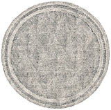 Safavieh Abstract 6'-0" x 6'-0" Rug in Ivory / Charcoal