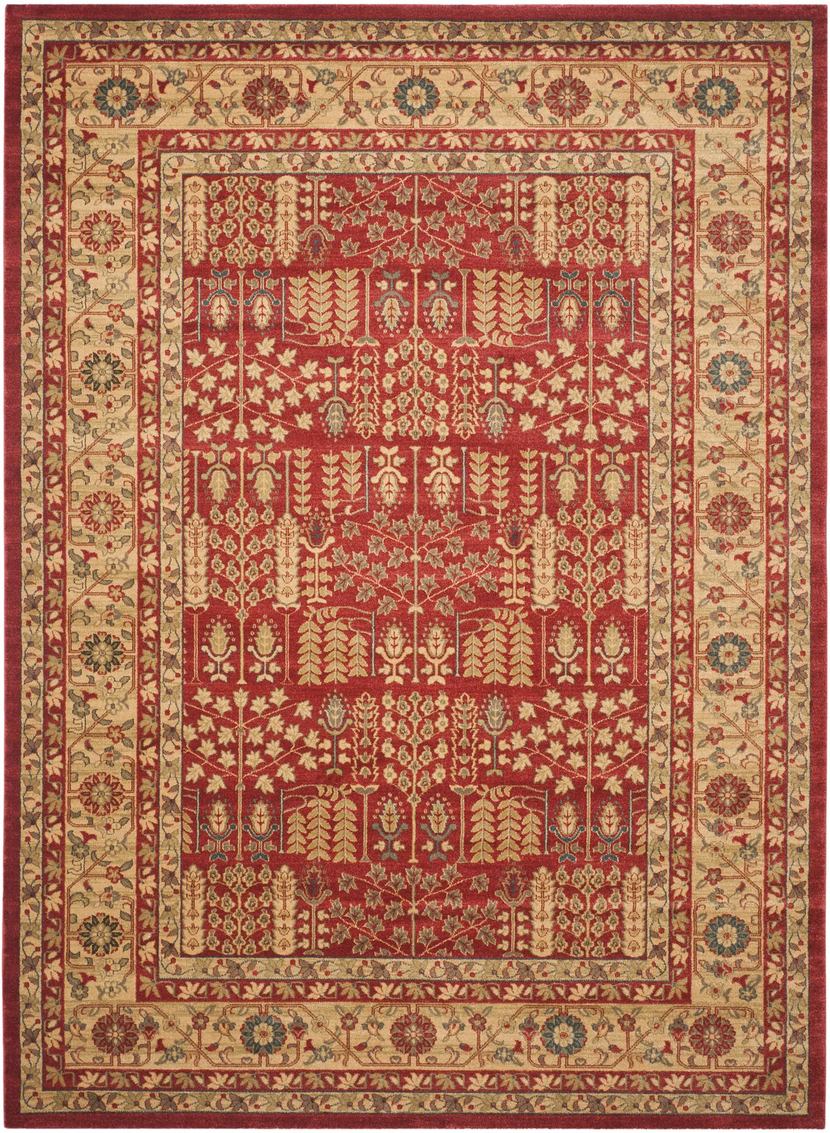 Safavieh Mahal 10'-0" x 14'-0" Rug in Red / Natural