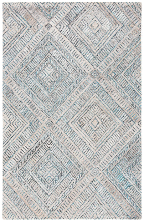 Safavieh Marquee 4'-0" x 6'-0" Rug in Turquoise / Beige
