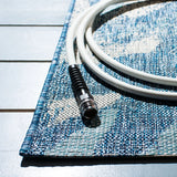 Safavieh Courtyard 4'-0" x 5'-7" Rug in Navy / Blue