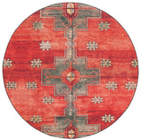 Safavieh Tucson 6'-0" x 6'-0" Rug in Rust / Green