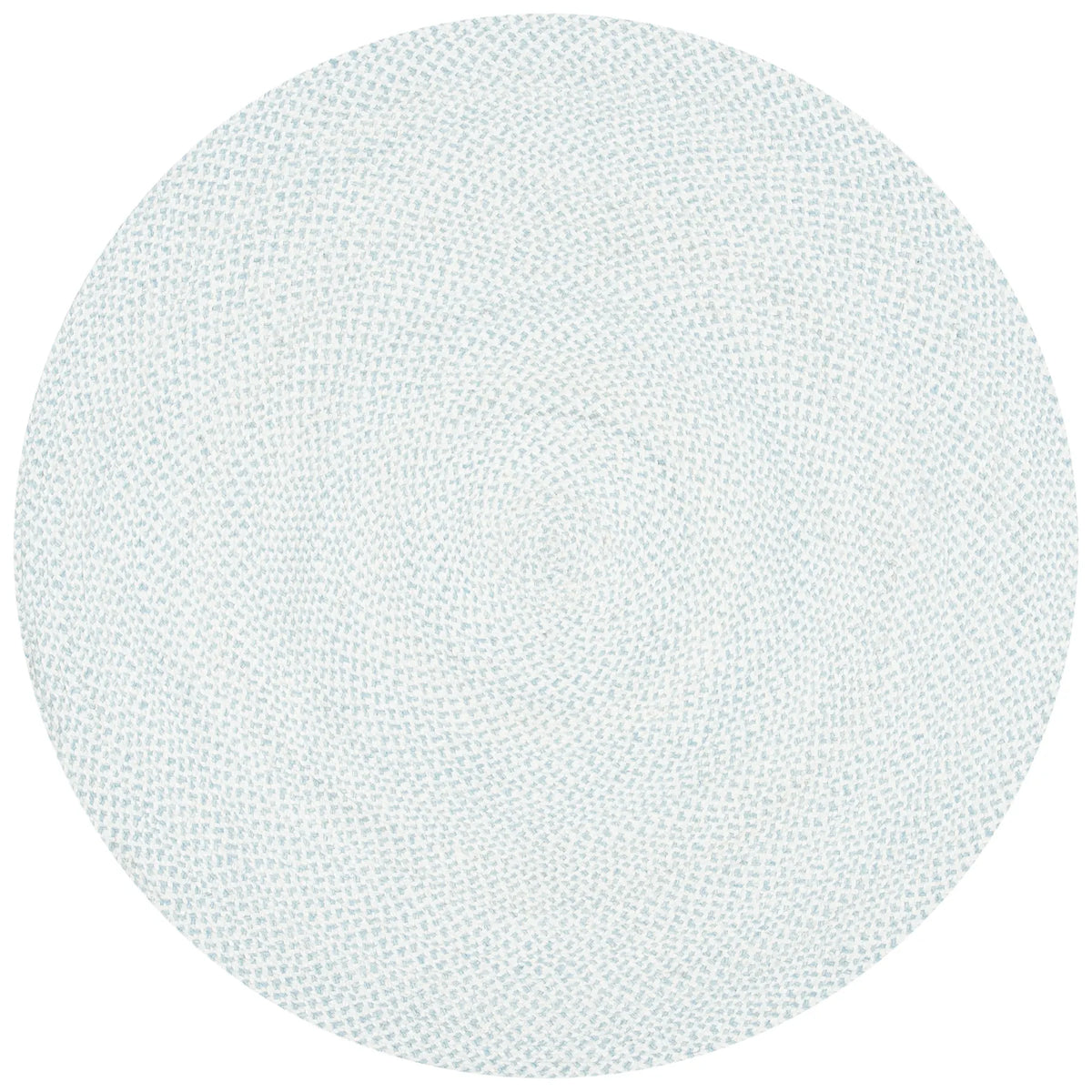 Safavieh Braided 5'-0" x 5'-0" Rug in Ivory / Light Blue