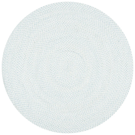 Safavieh Braided 5'-0" x 5'-0" Rug in Ivory / Light Blue