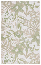 Safavieh Courtyard 4'-0" x 5'-7" Rug in Ivory / Green