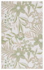 Safavieh Courtyard 4'-0" x 5'-7" Rug in Ivory / Green