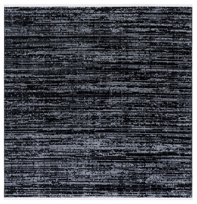 Safavieh Mila 6'-7" x 6'-7" Rug in Black / Ivory