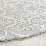 Safavieh Cambridge 6'-0" x 6'-0" Rug in Light Blue / Ivory