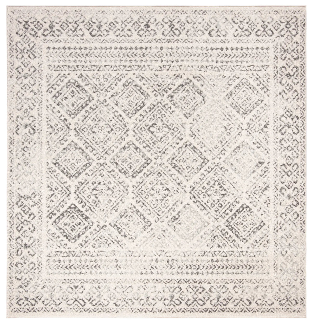 Safavieh Tulum 6'-7" x 6'-7" Rug in Ivory / Grey