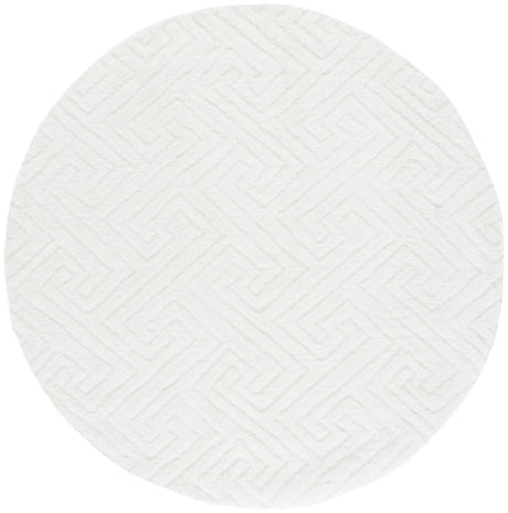 Safavieh Tahoe Shag 5'-0" x 5'-0" Rug in White