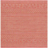 Safavieh Courtyard 6'-7" x 6'-7" Rug in Beige / Red