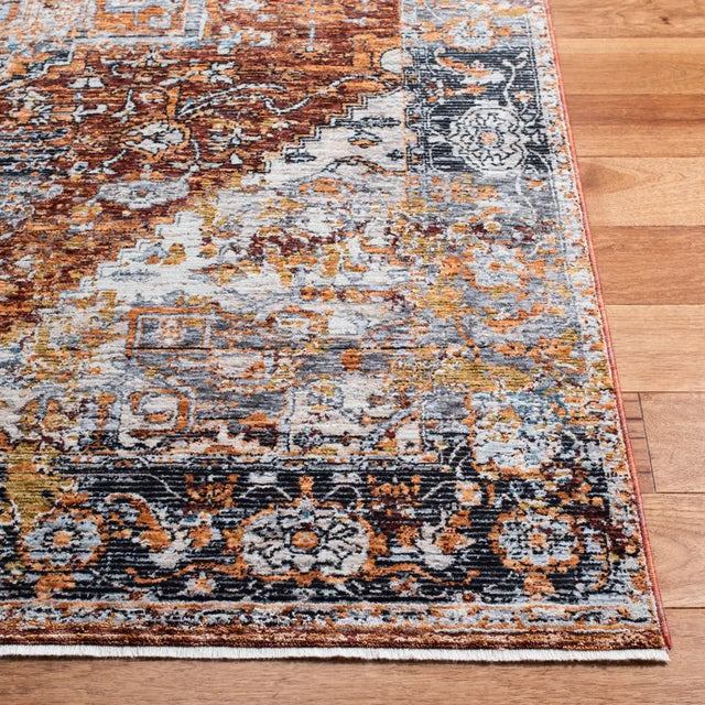 Safavieh Limitee 700 5'-0" x 8'-0" Rug in Beige / Rust
