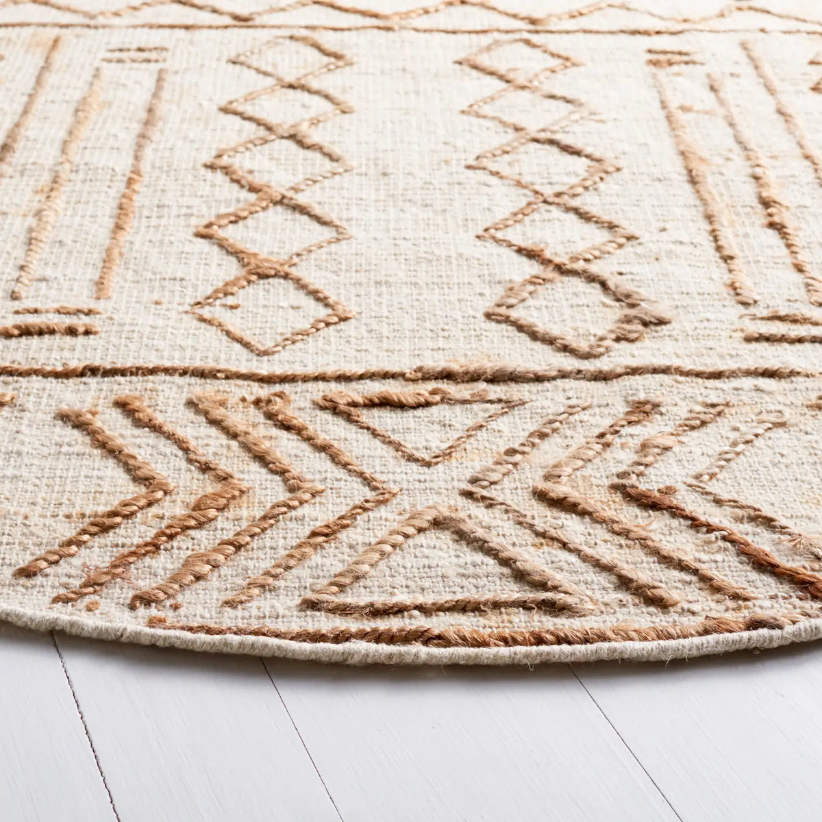 Safavieh Natural Fiber 6'-0" x 6'-0" Rug in Natural / Beige