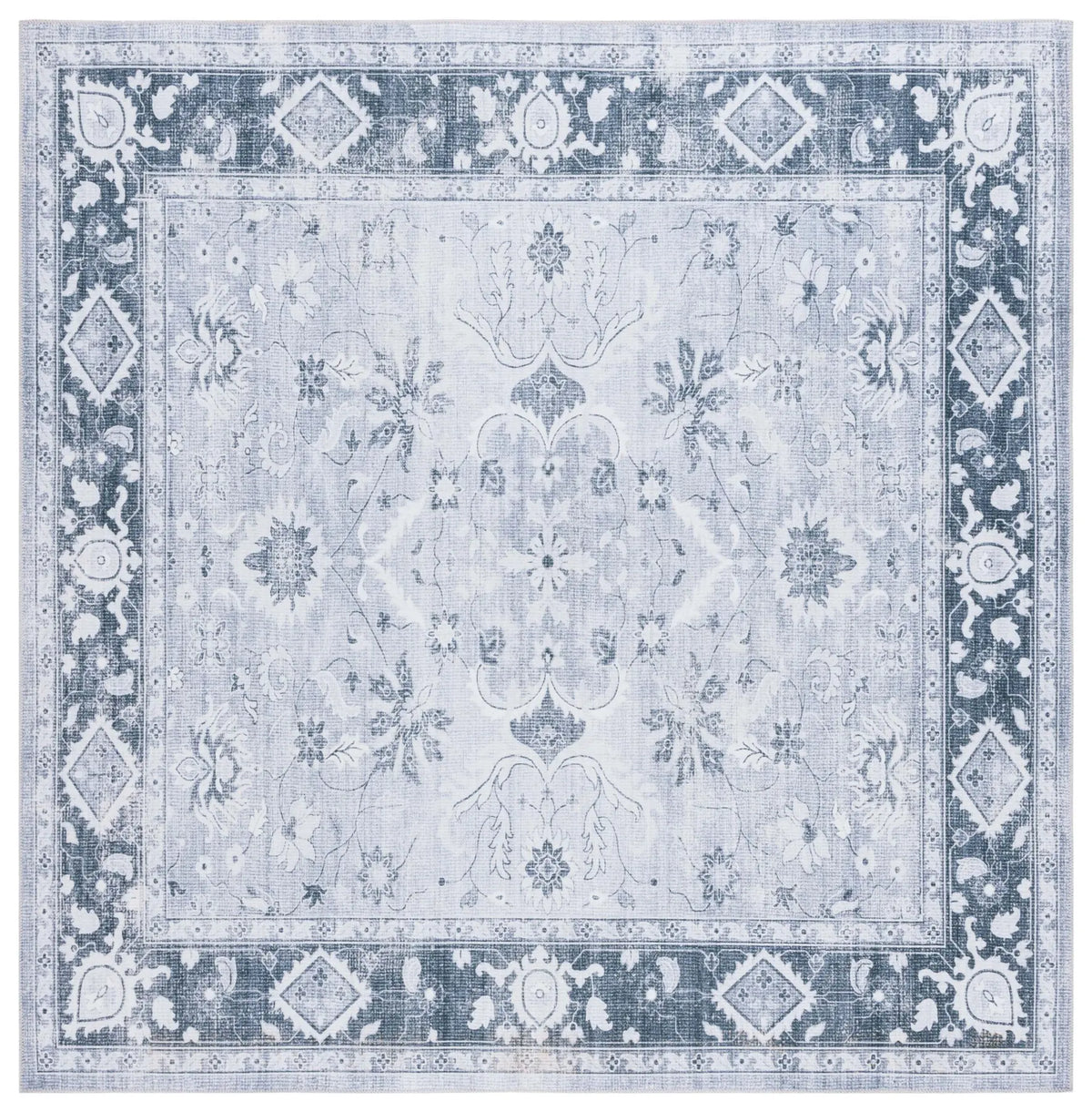 Safavieh Arizona 6'-0" x 6'-0" Rug in Light Grey / Grey Green