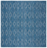 Safavieh Courtyard 6'-7" x 6'-7" Rug in Navy / Navy