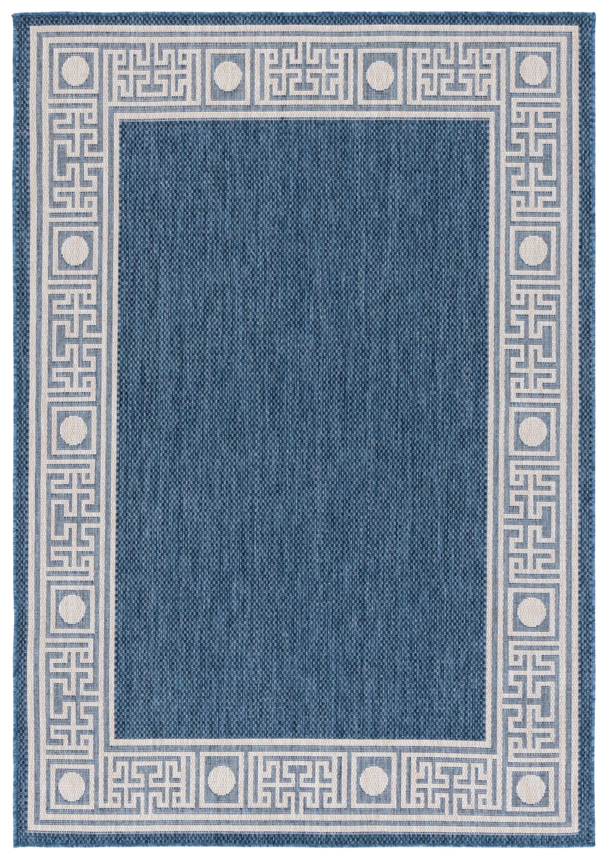 Safavieh Beach House 4'-0" x 6'-0" Rug in Blue / Ivory