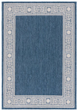 Safavieh Beach House 4'-0" x 6'-0" Rug in Blue / Ivory