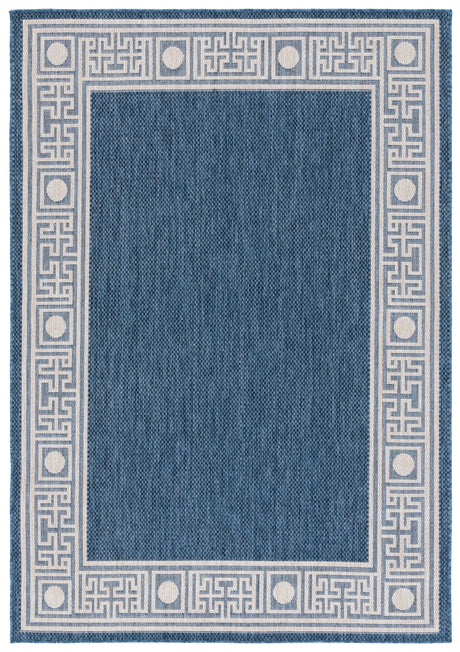 Safavieh Beach House 4'-0" x 6'-0" Rug in Blue / Ivory