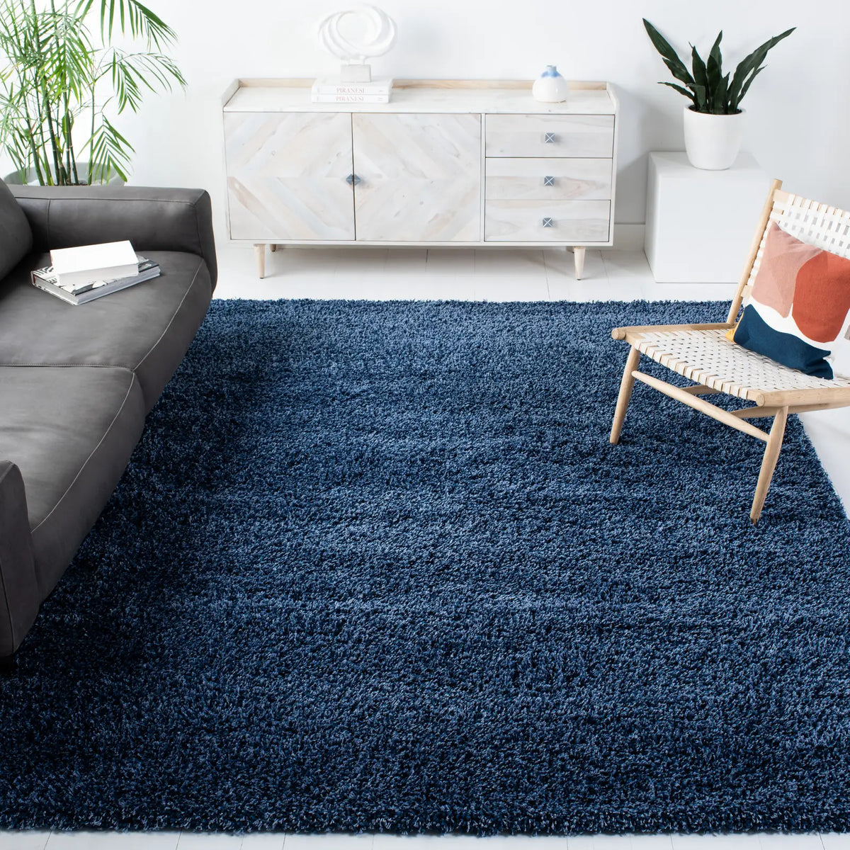 Safavieh California Shag 9'-6" x 13'-0" Rug in Navy