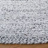 Safavieh Braided 6'-0" x 6'-0" Rug in Silver