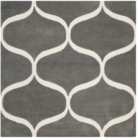 Safavieh Cambridge 6'-0" x 6'-0" Rug in Dark Grey / Ivory