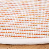 Safavieh Montauk 6'-0" x 6'-0" Rug in Red / Ivory
