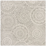 Safavieh Abstract 6'-0" x 6'-0" Rug in Ivory / Grey
