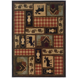 Oriental Weavers Sphinx Hudson 1067a Brown / Red Rugs - main flat