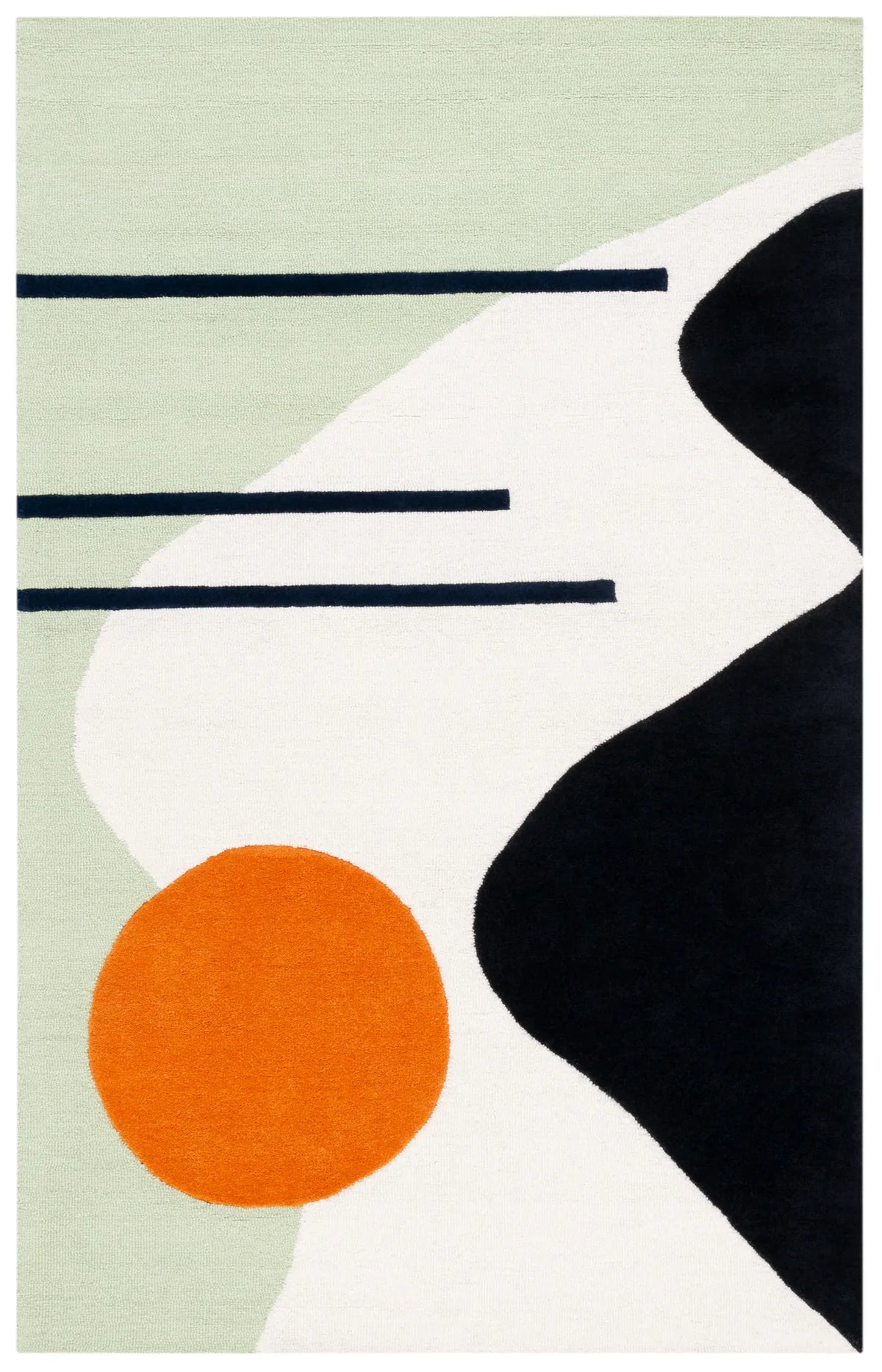 Safavieh Rodeo Drive 4'-0" x 6'-0" Rug in Green / Black