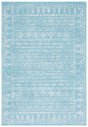 Safavieh Tulum 4'-0" x 6'-0" Rug in Aqua / Ivory