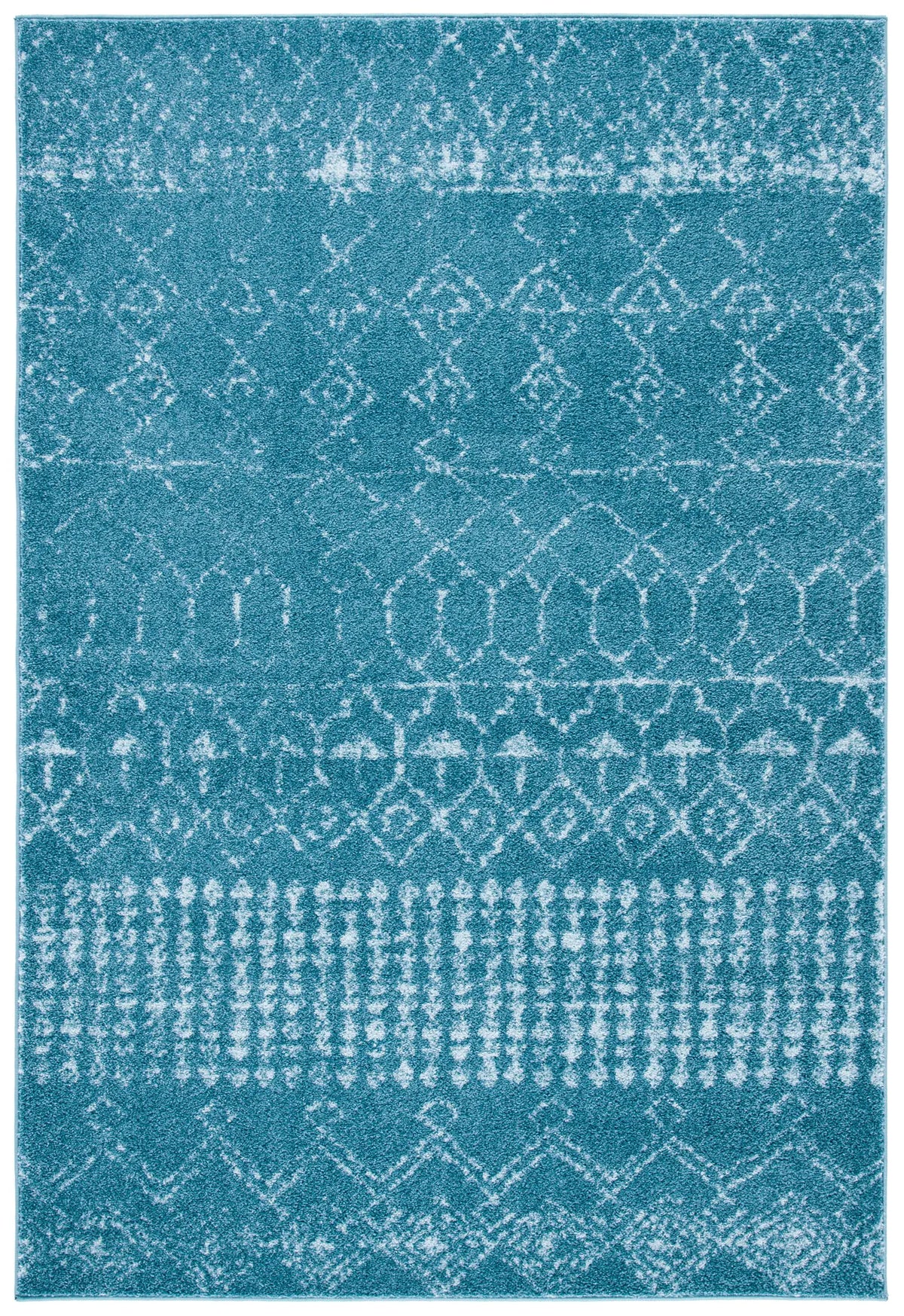 Safavieh Tulum 4'-0" x 6'-0" Rug in Turquoise / Blue